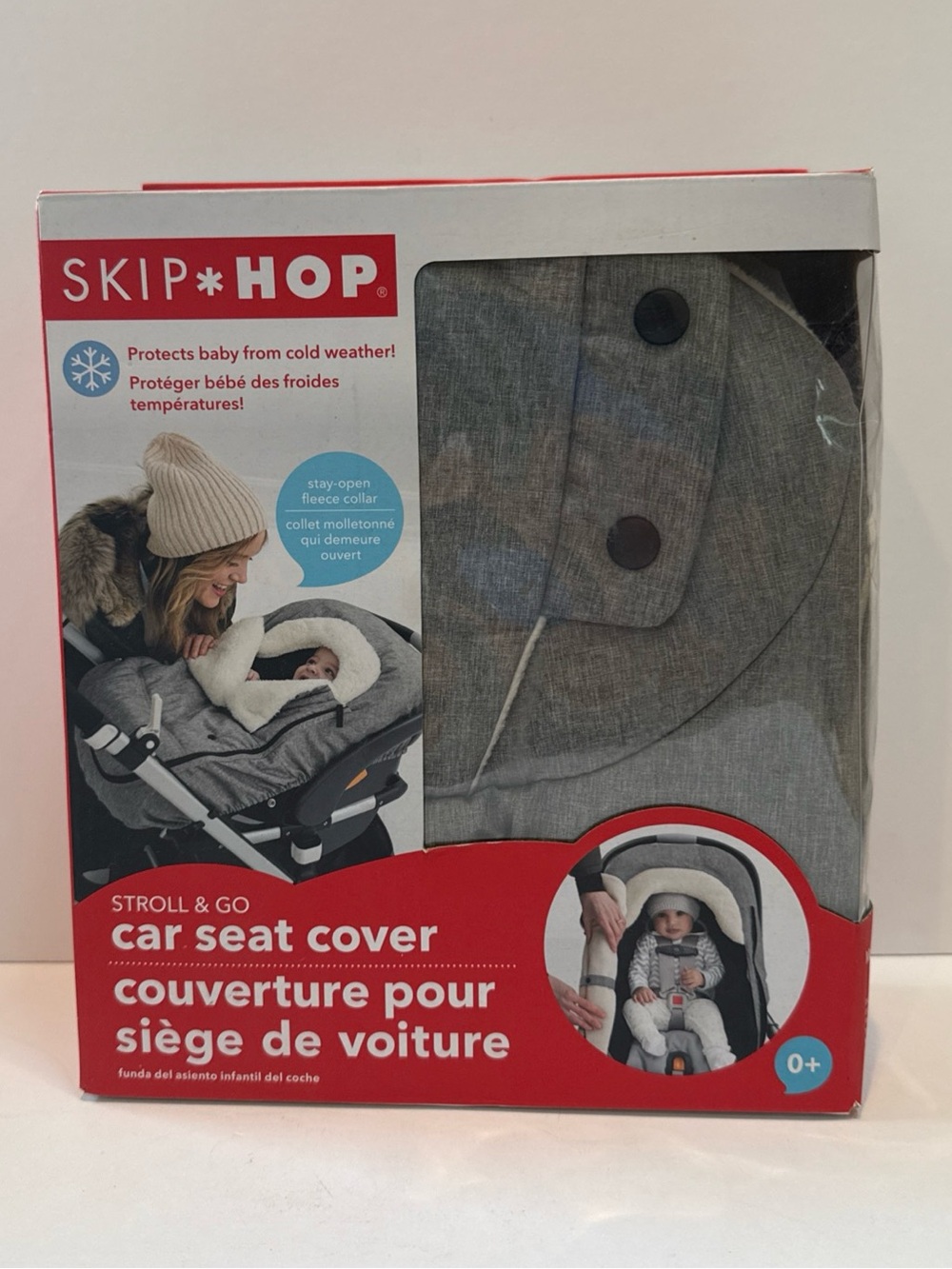 Skip Hop Gray Diaper/Car Seat Cover - Neutral Heather